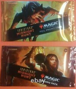 MTG INNISTRAD Midnight Hunt PROMO Booster Packs 11 FOIL & 33 REGULAR PACKS