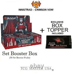 MTG Innistrad CRIMSON VOW Set Booster Box 30 Packs BOX TOPPER Ship for 11/19