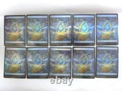 MTG Japanese Lands FOIL x50 Stain Glass Full Art Set of 10 each Dominaria United