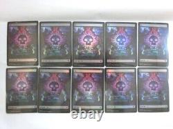 MTG Japanese Lands FOIL x50 Stain Glass Full Art Set of 10 each Dominaria United