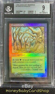 MTG Judge Promos 1998 Gaea's Cradle BGS 9.0Q+ (Quad+) Mint Foil Ultra Rare Pop 5