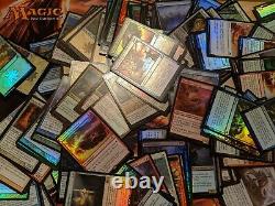 MTG Just Foils Lot of 100 NO DUPLICATES! Magic the Gathering /w 5 Foil Rares