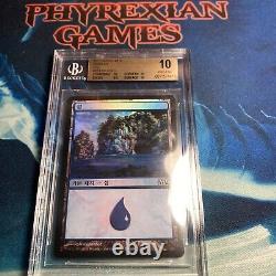 MTG KOREAN FOIL ISLAND #234 (BGS 10) Pristine Mint m12 2012 magic the gathering