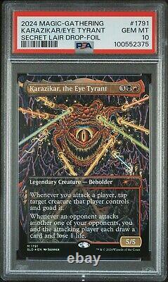 MTG Karazikar, the Eye Tyrant FOIL Secret Lair Drop (SLD) #1791 PSA 10 Gem Mint