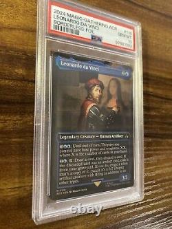 MTG? LEONARDO DA VINCI Borderless FOIL? ACR-Assassin's Creed PSA 10 MYTHIC RARE