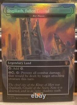 MTG LOTR? Legendary Land Set? 7 Foil NM/M BOX TOPPERS Read Description