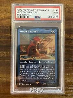 MTG? Leonardo da Vinci FOIL Set? ACR-Assassin's Creed PSA 9 MINT 2024 MYTHIC RARES