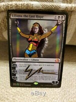 MTG Liliana, the Last Hope SDCC Foil Artist Altered! Wonder Woman