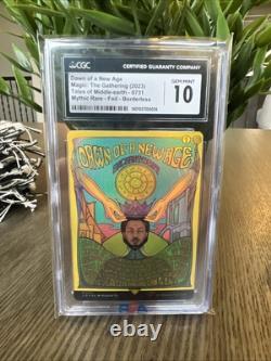 MTG Lord Of The Rings Dawn of a New Age Borderless Poster Foil CGC 10