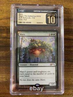 maro mtg card MTG? MARO? FOIL SET? SLD Extra Life CGC 10 Pristine RARE Bonus Cards POP 1 All cards will be carefully packed for safe transit Maro confirms the Allied cycle