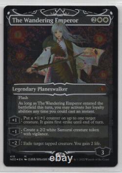 MTG Magic Kamigawa Neon Dynasty Foil Etched The Wandering Emperor (Showcase)