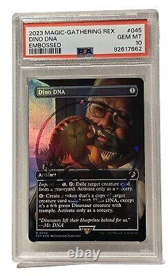 MTG Magic The Gathering- Dino DNA Emblem Embosed PSA GEM 10 RARE
