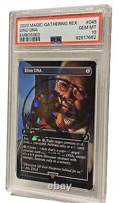 MTG Magic The Gathering- Dino DNA Emblem Embosed PSA GEM 10 RARE