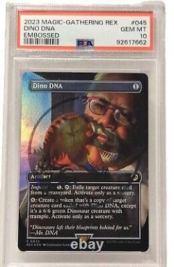 MTG Magic The Gathering- Dino DNA Emblem Embosed PSA GEM 10 RARE