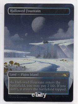 MTG Magic Unfinity Galaxy Foil Hallowed Fountain (Borderless)