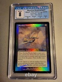 MTG Magic the Gathering CGC 8 Skyship Weatherlight Alternative Art Foil