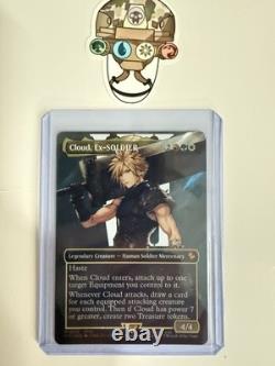 MTG Magic the Gathering Cloud Ex-SOLDIER (Borderless)(Surge-Foil) NM Unplayed
