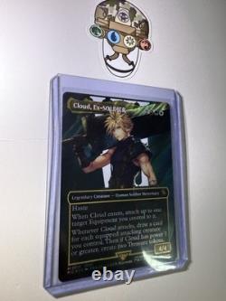MTG Magic the Gathering Cloud Ex-SOLDIER (Borderless)(Surge-Foil) NM Unplayed