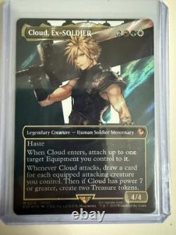 MTG Magic the Gathering Cloud Ex-SOLDIER (Borderless)(Surge-Foil) NM Unplayed