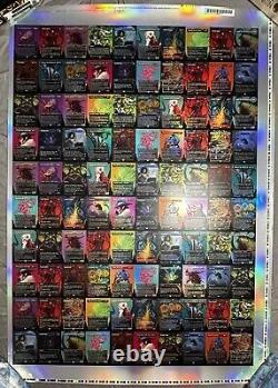 MTG Magic the Gathering Commander Masters Borderless Foil Uncut Sheet