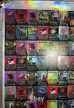 MTG Magic the Gathering Commander Masters Borderless Foil Uncut Sheet