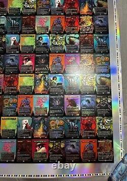 MTG Magic the Gathering Commander Masters Borderless Foil Uncut Sheet