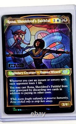 MTG Magic the Gathering MUL Serial Numbered Foil Rona Sheoldred's Faithful /500