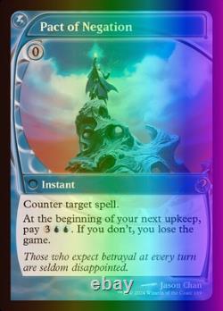 MTG Magic the Gathering Pact of Negation (169/390) Mystery Booster 2 LP FOIL