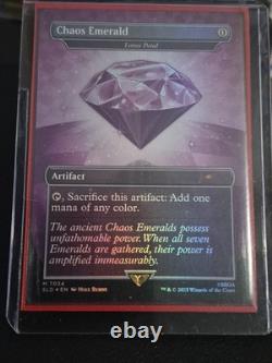 MTG Magic the Gathering Sonic Rainbow Foil Purple Chaos Emerald 7034 lotus petal
