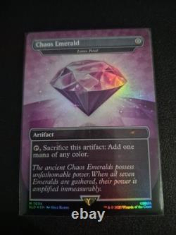 MTG Magic the Gathering Sonic Rainbow Foil Purple Chaos Emerald 7034 lotus petal