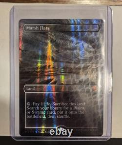 MTG Marsh Flats (Borderless) (Dragonscale Foil) Special Guests Foil