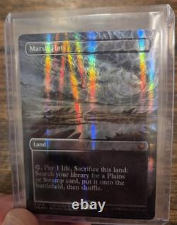 MTG Marsh Flats (Borderless) (Dragonscale Foil) Special Guests Foil