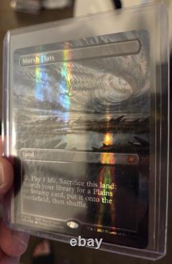 MTG Marsh Flats (Borderless) (Dragonscale Foil) Special Guests Foil