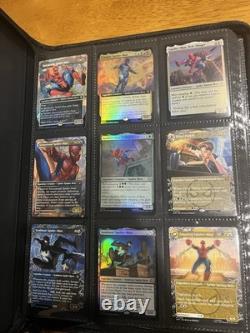 MTG Marvel Spider-Man 180-Card Lot in binder