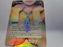 MTG Mox Diamond Stronghold Altered Foil Over the Real Mox Diamond Authentic