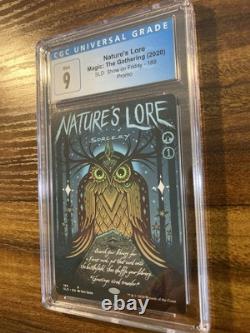 MTG? NATURE'S LORE Borderless FULL POSTER ART? SLD CGC 9 MINT RARE Sorcery POP 2