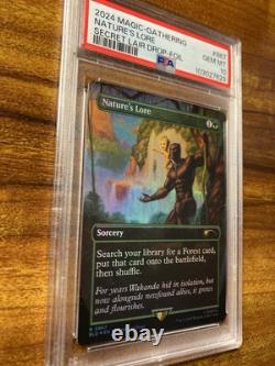 MTG? NATURE'S LORE FOIL? SLD X MARVEL BP PSA 10 RARE Sorcery BONUS Groot Card