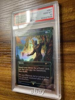 MTG? NATURE'S LORE FOIL? SLD X MARVEL BP PSA 10 RARE Sorcery BONUS Groot Card