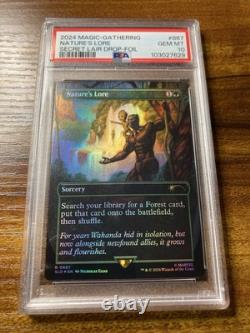 MTG? NATURE'S LORE FOIL? SLD X MARVEL BP PSA 10 RARE Sorcery BONUS Groot Card