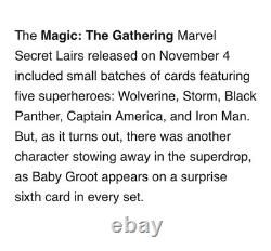 MTG? NATURE'S LORE FOIL? SLD X MARVEL BP PSA 10 RARE Sorcery BONUS Groot Card