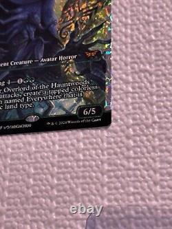 MTG Overlord of the Hauntwoods Showcase Fracture Foil + Magnetic Card Protector
