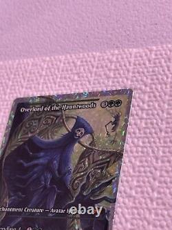 MTG Overlord of the Hauntwoods Showcase Fracture Foil + Magnetic Card Protector