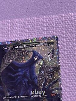 MTG Overlord of the Hauntwoods Showcase Fracture Foil + Magnetic Card Protector