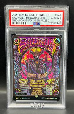 MTG PSA 10 GEM Sauron The Dark Lord 0744 LTR Serialized (033/100) Holofoil #9348