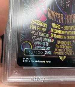 MTG PSA 10 GEM Sauron The Dark Lord 0744 LTR Serialized (033/100) Holofoil #9348