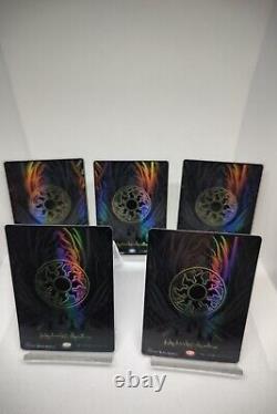 MTG Phyrexia All Will Be One Oil Slick Raised Foil Land 25 set (5 of each type)