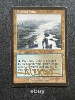 MTG Polluted Delta English HP/DMG & Portuguese NM signed Rob Alexander set READ