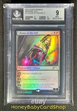 MTG Pro Tour Promos 2015 Liliana of the Veil BGS 9.0Q++ (Quad++) RPTQ Rare Foil