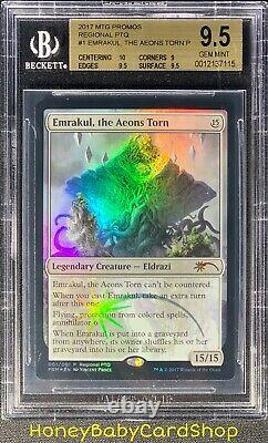 MTG Pro Tour Promos 2017 Emrakul, the Aeons Torn BGS 9.5 GEM MINT RPTQ Rare Foil