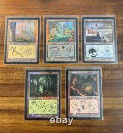 MTG? Retro Frame LANDS FOIL Set? SLD POST MALONE The Lands MINT 2022 UNPLAYED